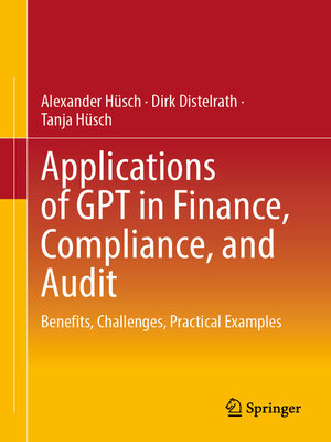 cover image of Applications of GPT in Finance, Compliance, and Audit
